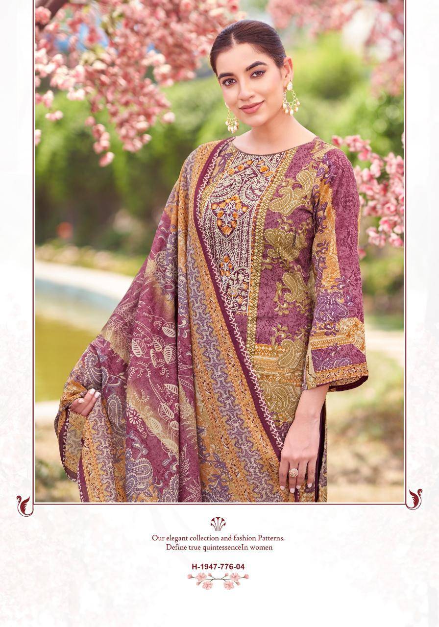 Alok suit rihaana 14 karachi cotton dress material wholesale